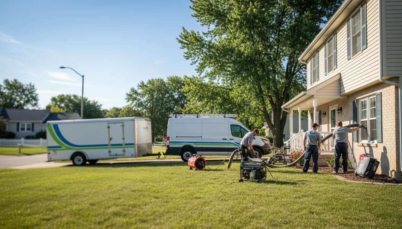 Flooded Basement Restoration And Cleanup With Repair in Cameron, IL near me